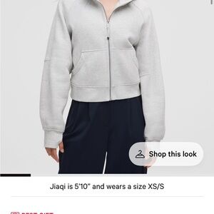 lululemon athletica scuba full zip oversized